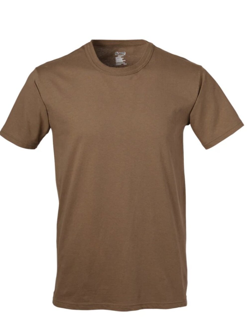 3 Pack Brown Soffe Ringspun Cotton Military T-Shirts - Picture 6 of 6